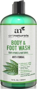This SLS-free body wash smells awesome. It is naturally anti-fungal. I had nasty nail fungus on one of my toes that gave me a serious case of homeless woman toe - and it's completely gone (the fungus, not my toe).