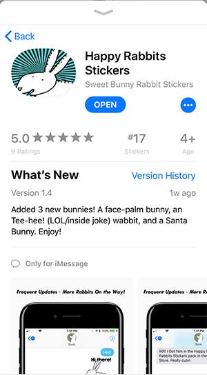 Y'all. Seriously. My sticker pack was ranked #17 in all of stickers in the App Store - for an afternoon. It was Mar. 7, 2018. It was glorious. 